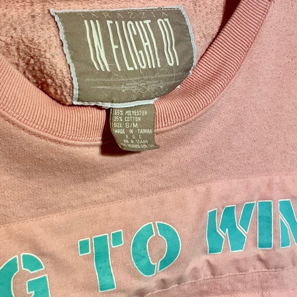 Vintage Tarazzia In Flight 01 Fighter Jet Sweatshirt Size Small Vtg Like New - Picture 3 of 5